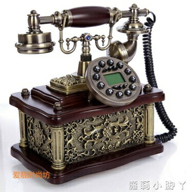 復古電話機仿古電話機歐式實木復古典高檔家用座機來電顯示新款時尚老式電話 NMS 雙十一購物節
