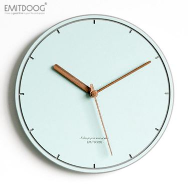 EMITDOOG現代簡約創意掛鐘臥室家用時鐘北歐靜音時尚裝飾壁鐘 雙十一購物節