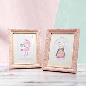 北歐風裝裱相框6寸兒童情侶照片相框擺臺浪漫粉紅色掛墻像框 雙十一購物節