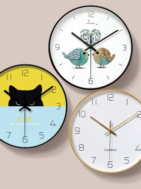 北歐鐘錶掛鐘創意現代簡約石英鐘輕奢家用時尚時鐘超靜音大氣 雙十一購物節