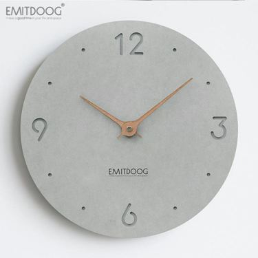 EMITDOOG時鐘掛鐘家用現代簡約臥室靜音木質時尚創意北歐掛錶 雙十一購物節