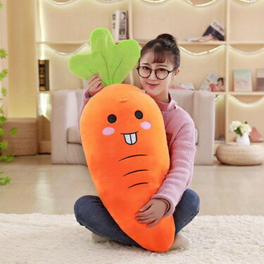 胡蘿蔔抱枕蔬菜公仔毛絨玩具可愛大號布娃娃玩偶軟體女生韓國搞怪艾美時尚衣櫥 雙十一購物節