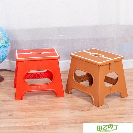 折疊椅子 加厚折疊凳子PU皮軟面塑料便攜式矮凳戶外創意家用小板凳成人兒童 雙十一購物節