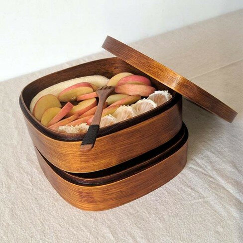 便當盒 日式分格雙層便當盒簡約木質便當盒學生餐盒壽司盒木質餐具盒 萬事屋 雙十一購物節