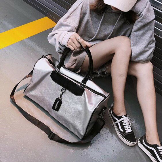 旅行袋詩蕊短途旅行包女手提韓版旅游小行李袋大容量輕便運動男健身包潮 雙十一購物節