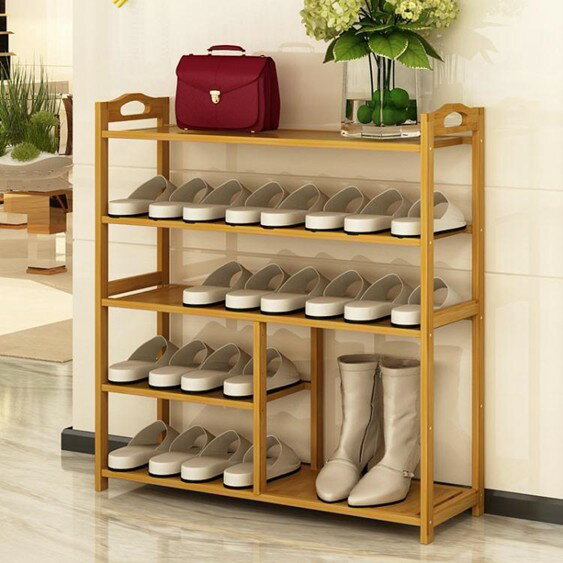 鞋架平板木質經濟型簡易家用現代組裝楠竹防塵鞋櫃 萬事屋 雙十一購物節
