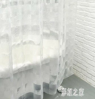 浴簾 防水加厚防霉衛生間布隔斷3D水晶磚 DR19287 萬事屋 雙十一購物節
