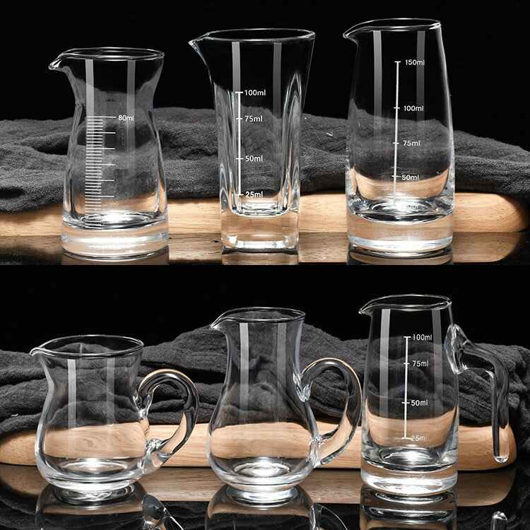家用白酒分酒器玻璃小酒壺家用分酒壺刻度家用酒壺紅酒洋酒醒酒器