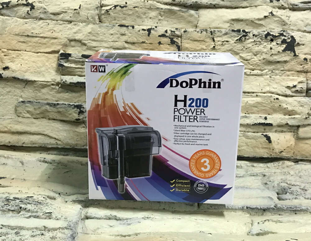 【西高地水族坊】Dophin 海豚 外掛過濾器(H200)Power Fiter