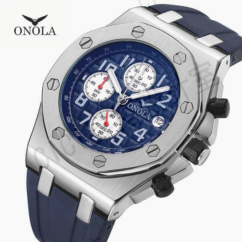 ONOLA 6805 新款 時尚 休閒 經典 運動 防水 男士手錶〔免費原裝禮盒〕【亞德機械五金家居】