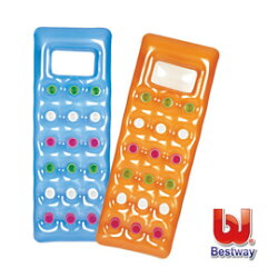 《Bestway》74X28成人浮排43040/躺浮床/充氣浮板(藍/橘)