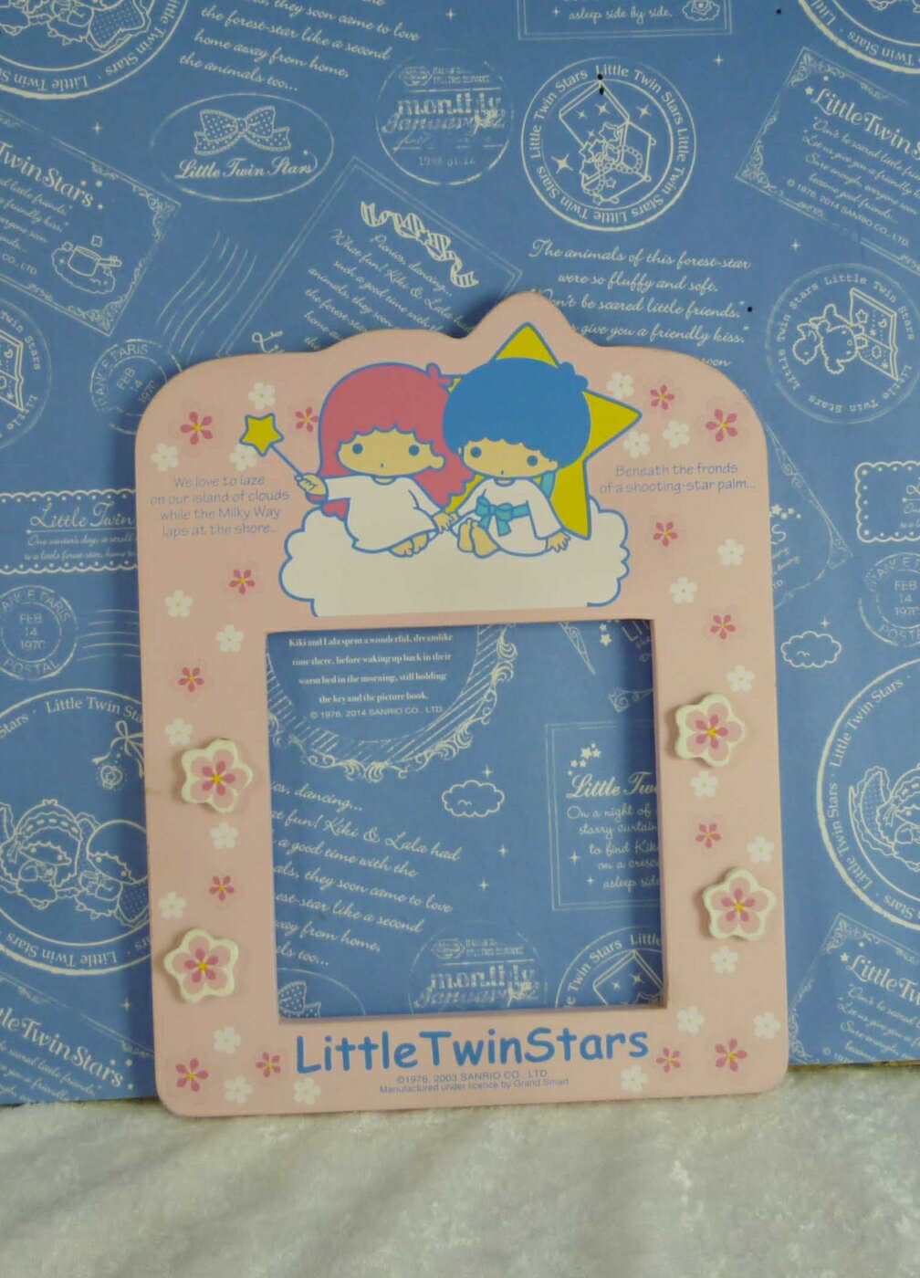 【震撼精品百貨】Little Twin Stars KiKi&LaLa 雙子星小天使 開關 木製 粉 震撼日式精品百貨