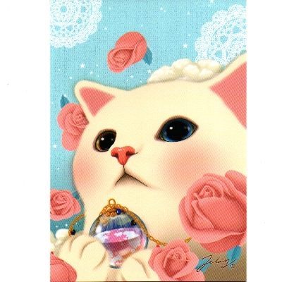 Jetoy Choo Choo 甜蜜貓第二代明信片 Heaven 快樂生活網 快樂生活網 Rakuten樂天市場