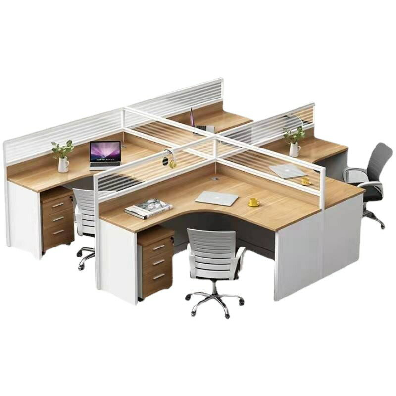 辦公家具桌子職員辦公桌員工辦公室雙人電腦桌組合屏風桌桌椅
