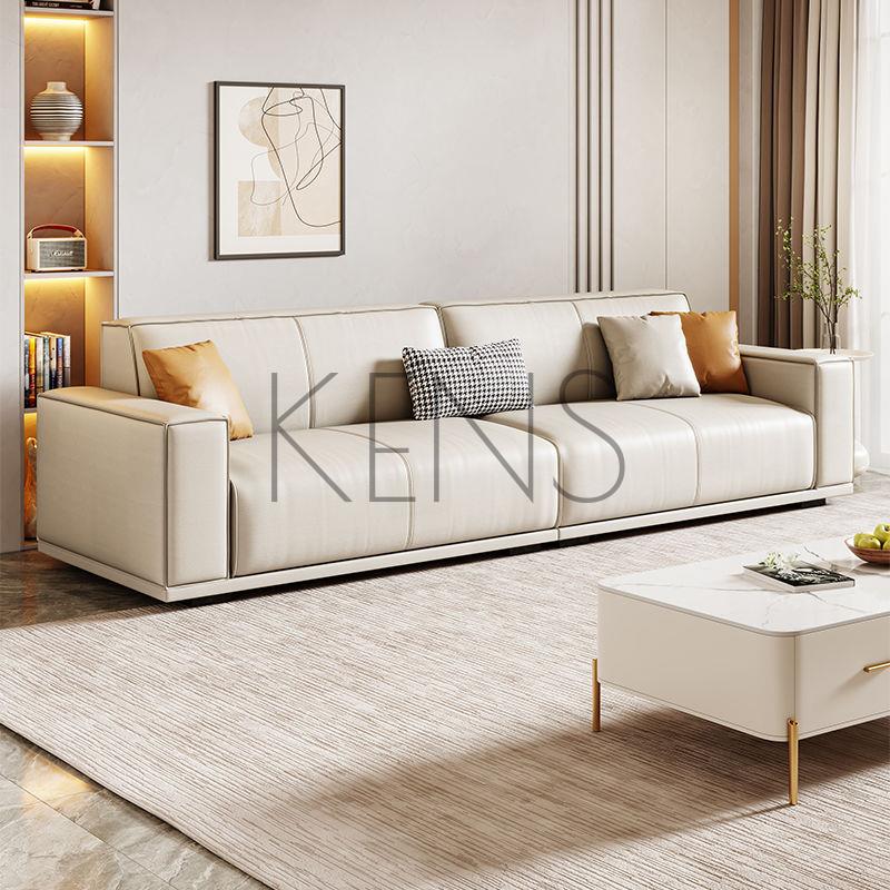 【KENS】沙發 沙發椅 貓抓皮沙發豆腐塊現代簡約科技布意式極簡輕奢客廳小戶型家具