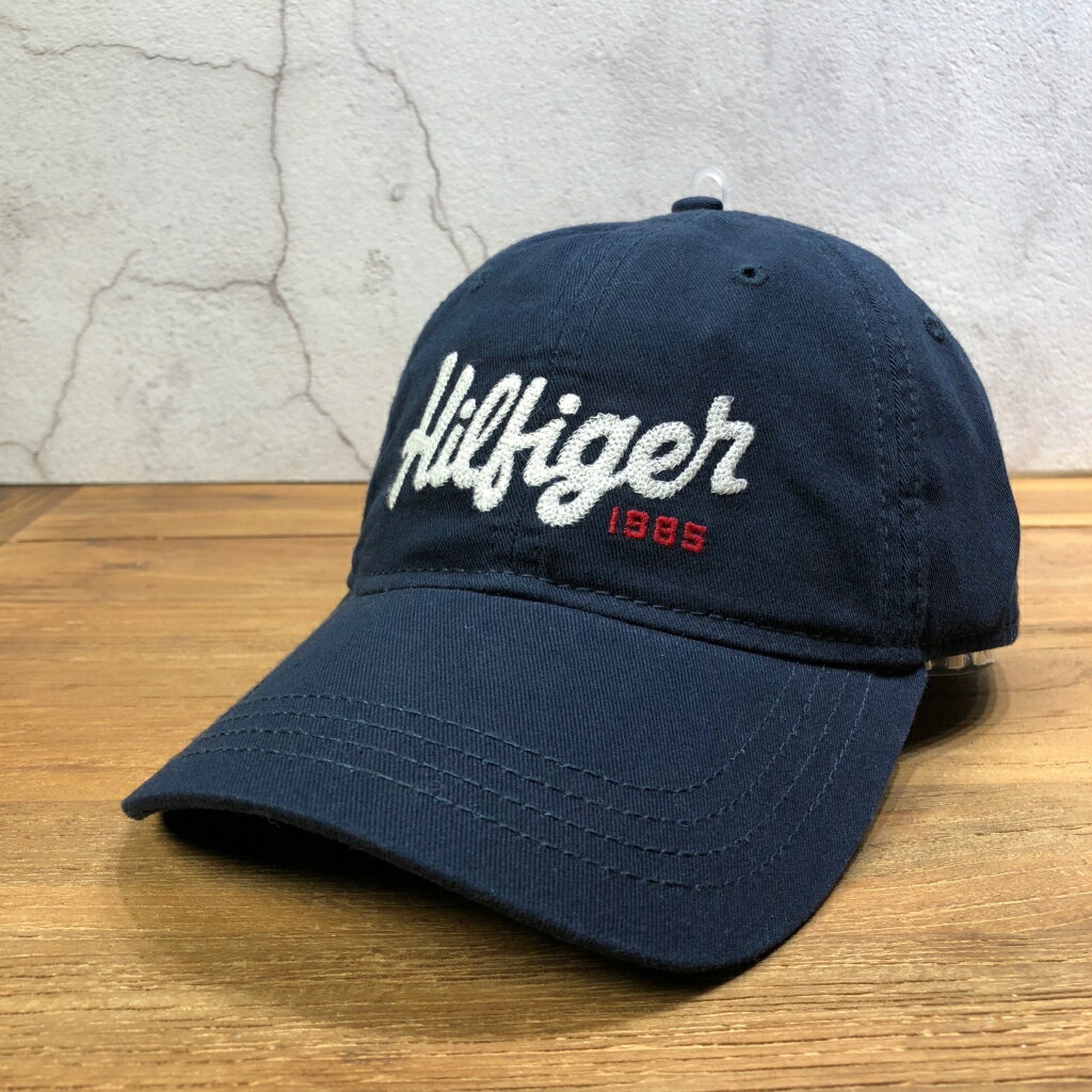美國百分百【Tommy Hilfiger】帽子 TH 配件 棒球帽 遮陽帽 鴨舌帽 經典 LOGO 深藍 J111