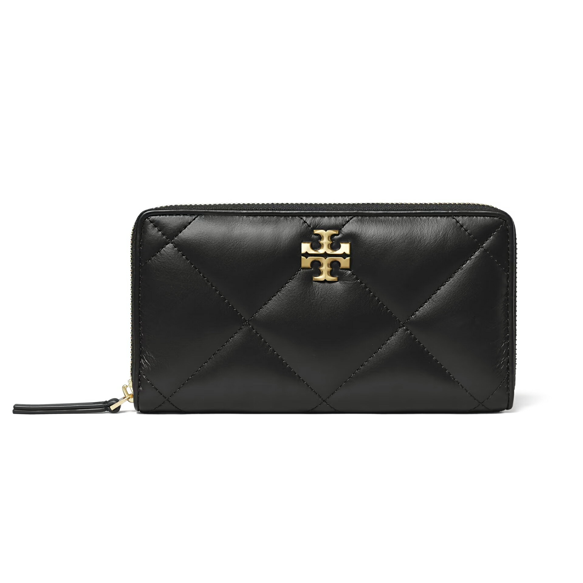 精選★Tory burch Kira系列金屬徽標菱形線縫拉鍊開合零錢包長夾 154989(預購)【購物節優惠★菲尼斯 國際精品↘3折起】