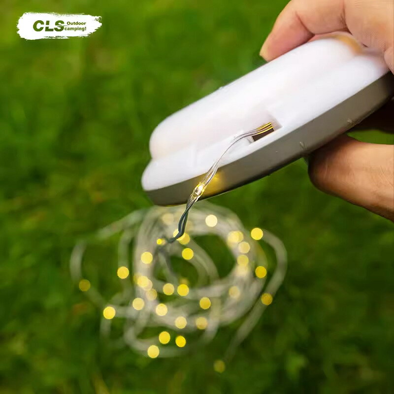 CLS熱銷露營天幕led帳篷燈串捲尺燈天幕燈氛圍燈照明大容量電