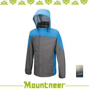 【Mountneer 男 防風防潑水外套《中灰》】21J11/運動外套/風衣/登山外套