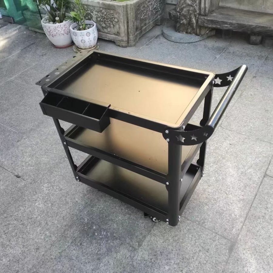 免運 工具車 推車 移動帶輪車 重型工具車加厚小推車汽修工具架儲物車不銹鋼推車移動置物架特惠/開立發票 工廠直銷 zl1211