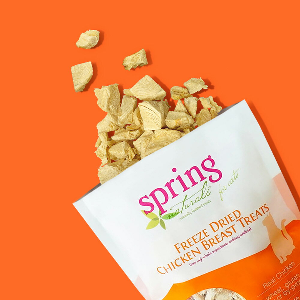 【Spring Naturals 曙光】雞胸肉 全齡貓點心 冷凍乾燥 無穀 單一肉類 美國製造 凍乾點心 1.7oz 1