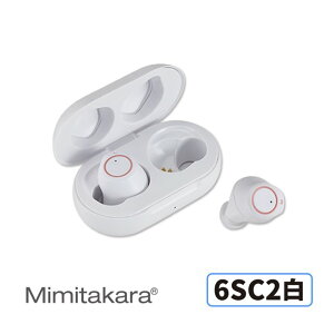 【免運領券再折】 耳寶 Mimitakara 6SC2 隱密耳內型高效降噪輔聽器 白色 充電式設計 簡易調節音量 降噪功能加強