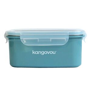 Kangovou Jumbo呷飽餐盒1000ml-莫藍迪|小袋鼠不鏽鋼餐具|便當盒