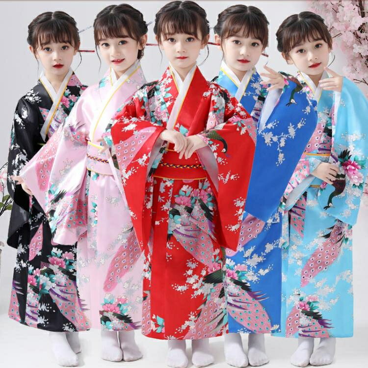 古裝日本兒童和服男女童民族浴衣萬圣節學生合唱演出舞蹈表演服裝 全館免運
