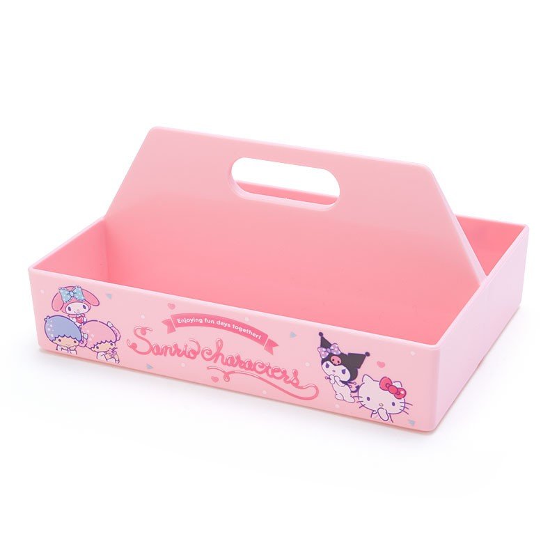 大賀屋 日貨 置物盒 粉紅色 庫洛米 美樂蒂 hello kitty 雙子星 收納盒 三麗鷗 正版 L00011439