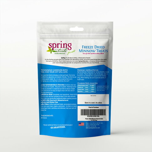 【Spring Naturals 曙光】米諾魚 全齡貓點心 冷凍乾燥 無穀 單一肉類 美國製造 凍乾點心 0.7oz 2