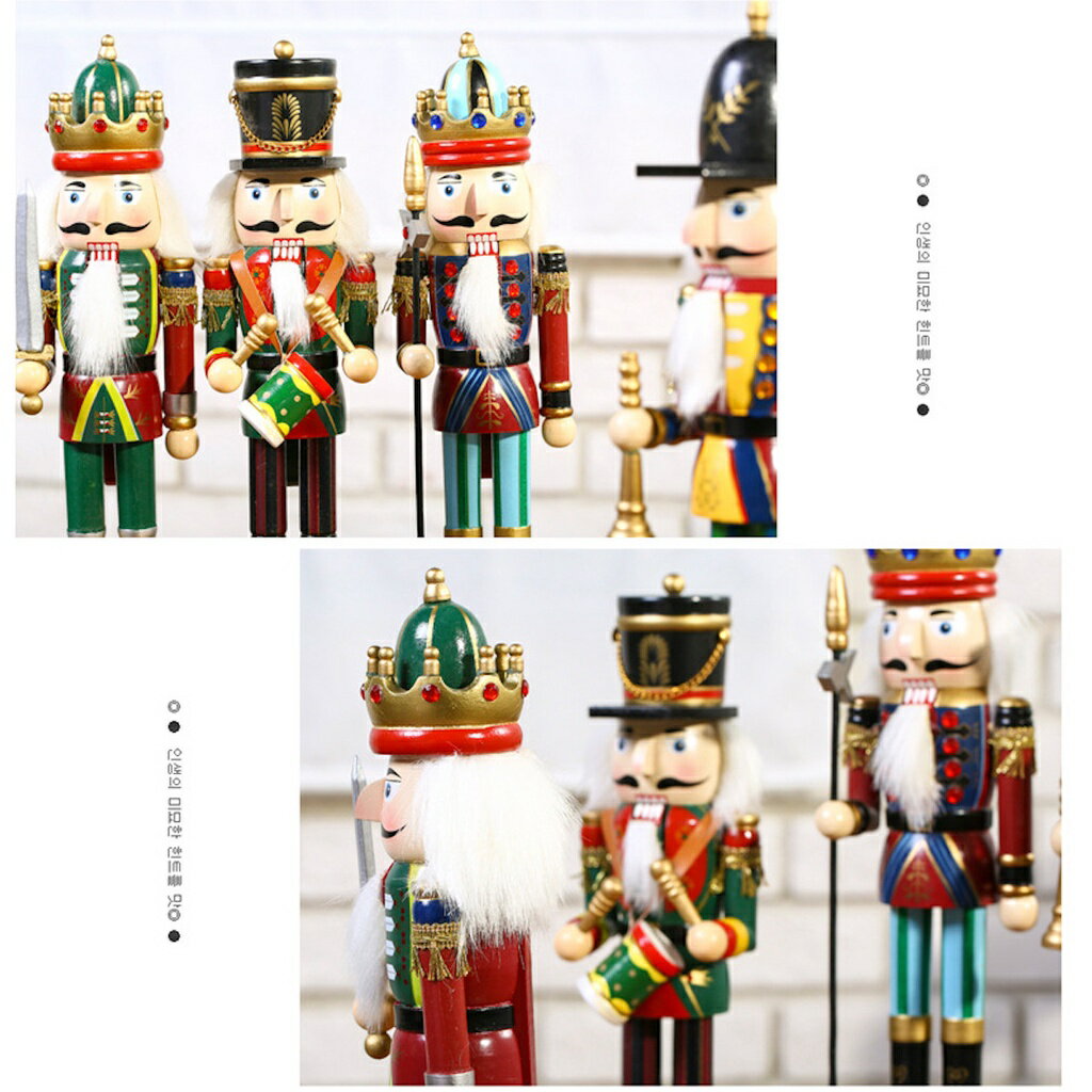 ISONA 30公分4款木質胡桃鉗士兵 胡桃鉗木偶 胡桃鉗人偶 胡桃鉗木偶人 擺飾品 7