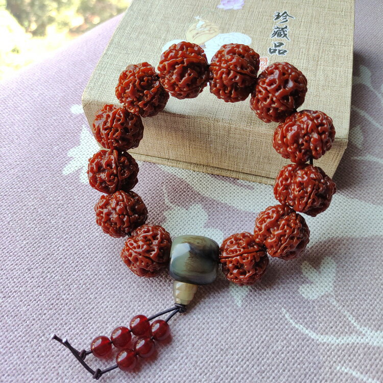 菩提手串 菩提 手串 金剛菩提子108顆佛珠手鍊男女士手串項鍊機刷包漿『ZW5172』 8