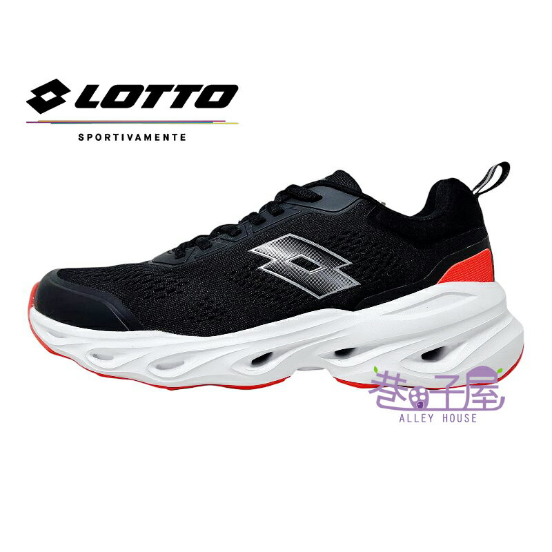 【剪標品出清】LOTTO樂得 男鞋 風動 透氣 運動鞋 慢跑鞋 [LTM24] 黑【巷子屋】