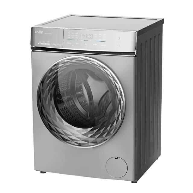 Kolin 歌林 12KG 自動投劑蒸洗脫烘變頻滾筒洗衣機 KBW-FGD1200GA