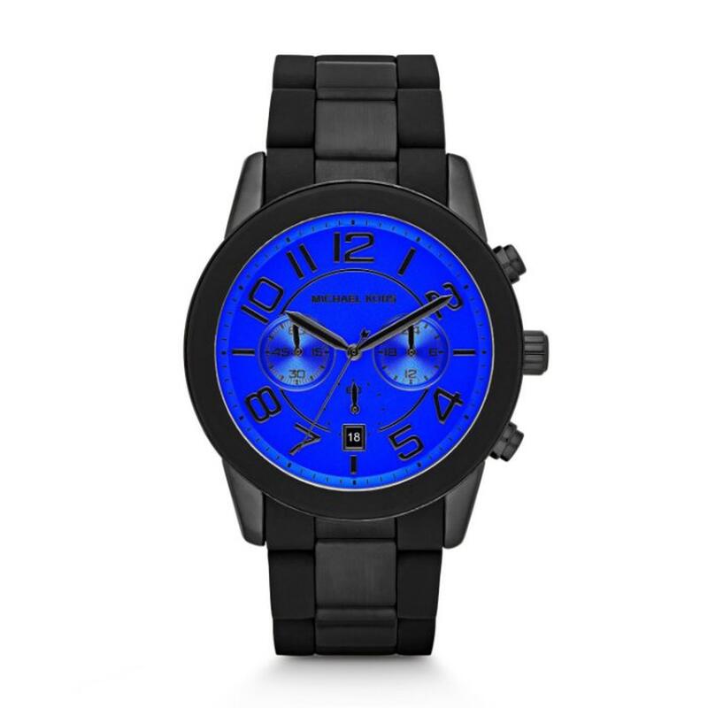 『Marc Jacobs旗艦店』美國代購 Michael Kors 潮流時尚不鏽鋼藍色中性腕錶