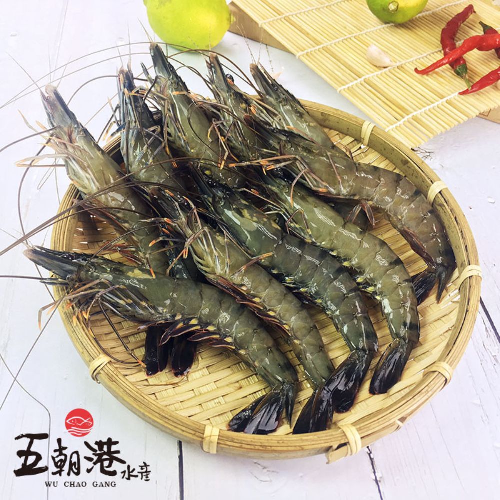 野生霸王大草蝦(8尾／450g±10%)  海鮮 生鮮 草蝦 進口 野生 烤肉必備 熱銷 快速到貨