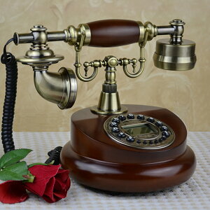 電話機 有線電話 室內電話 歐式復古老式轉盤電話機美式仿古家用座機時尚創意電話無線插卡 全館免運