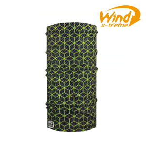 Wind x-treme 多功能頭巾 Cool Wind 6238 Sportive/綠+黑色蜂巢紋 / 城市綠洲 (西班牙品牌、百變頭巾、防紫外線、抗菌)