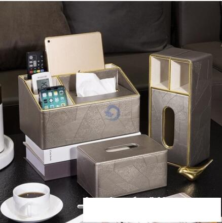 紙巾抽紙盒多功能遙控器家用客廳創意茶幾收納盒高檔輕奢簡約現代