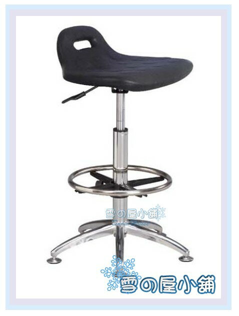 雪之屋 630PU軟墊吧檯椅(黑/氣壓升降/腳踏圈/五爪固定彎腳)/櫃台椅/造型椅 X757-11
