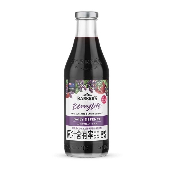 巴可斯保健果露 黑醋栗綜合果汁710ml/罐 ×3罐 特惠中