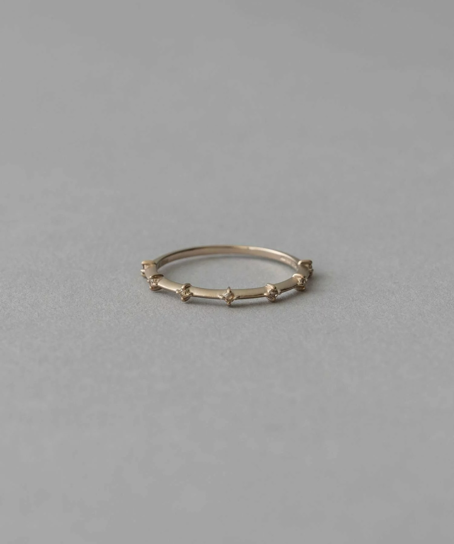 [bijoux] ete  K18RBG 7顆棕鑽戒指 金色 | 戒指 送禮 情人節 [Rakuten Fashion]