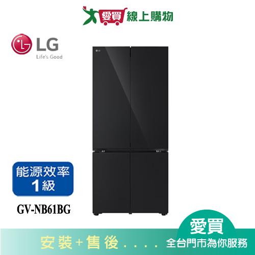 LG樂金619L智慧變頻四門冰箱GV-NB61BG_含配送+安裝【愛買】