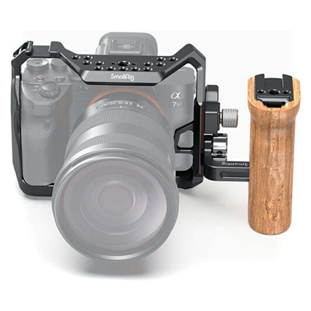 限時★.. SmallRig 3008 Cage 鋁合金外框 含側邊木質手柄 for Sony A7S III A7S3 兔籠 冷靴 HDMI線夾 錄影用支架 公司貨【夏日限時 全館點數5倍送】