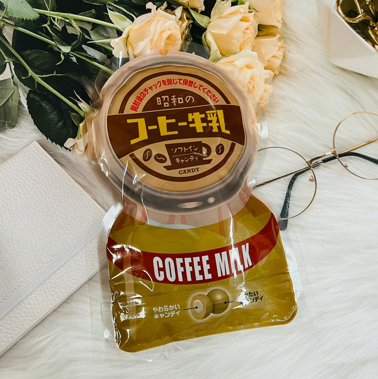 日本 Pine 派恩 昭和 咖啡牛奶風味糖 64.4g 咖啡牛奶糖 昭和咖啡 夾心糖｜全店$199免運