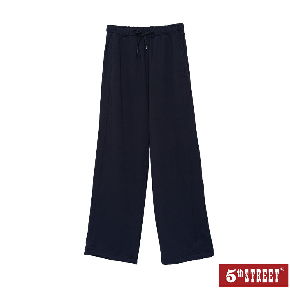 女裝 運動褲 縮口褲 棉褲 造型口袋 黑色 (967207) 【5th STREET】【APP下單天天10%回饋】 治裝激推 最高折426