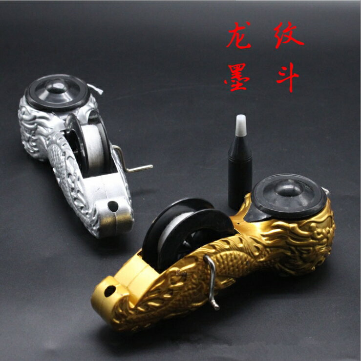 木工專用墨斗免郵 自動劃線器 彈線墨線工具粉鬥棉線墨斗