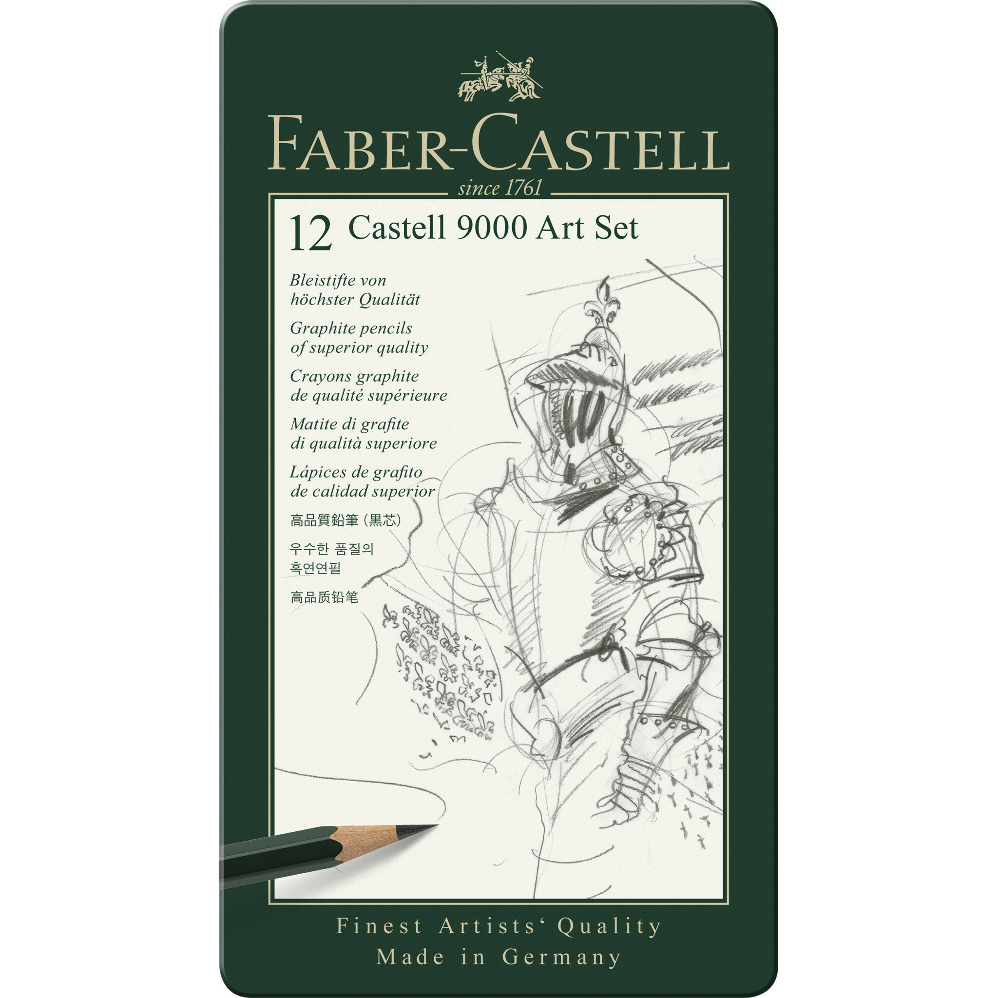 【文具通】Faber-Castell 輝柏 高級藝術家 9000 119065 製圖 繪圖 素描 鉛筆 12支入 A1110110