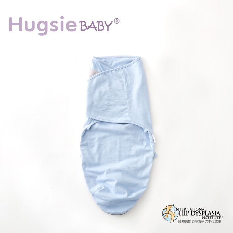Hugsie BABY 靜音袋鼠包巾(麻灰/天藍/粉紅)★衛立兒生活館★ 2