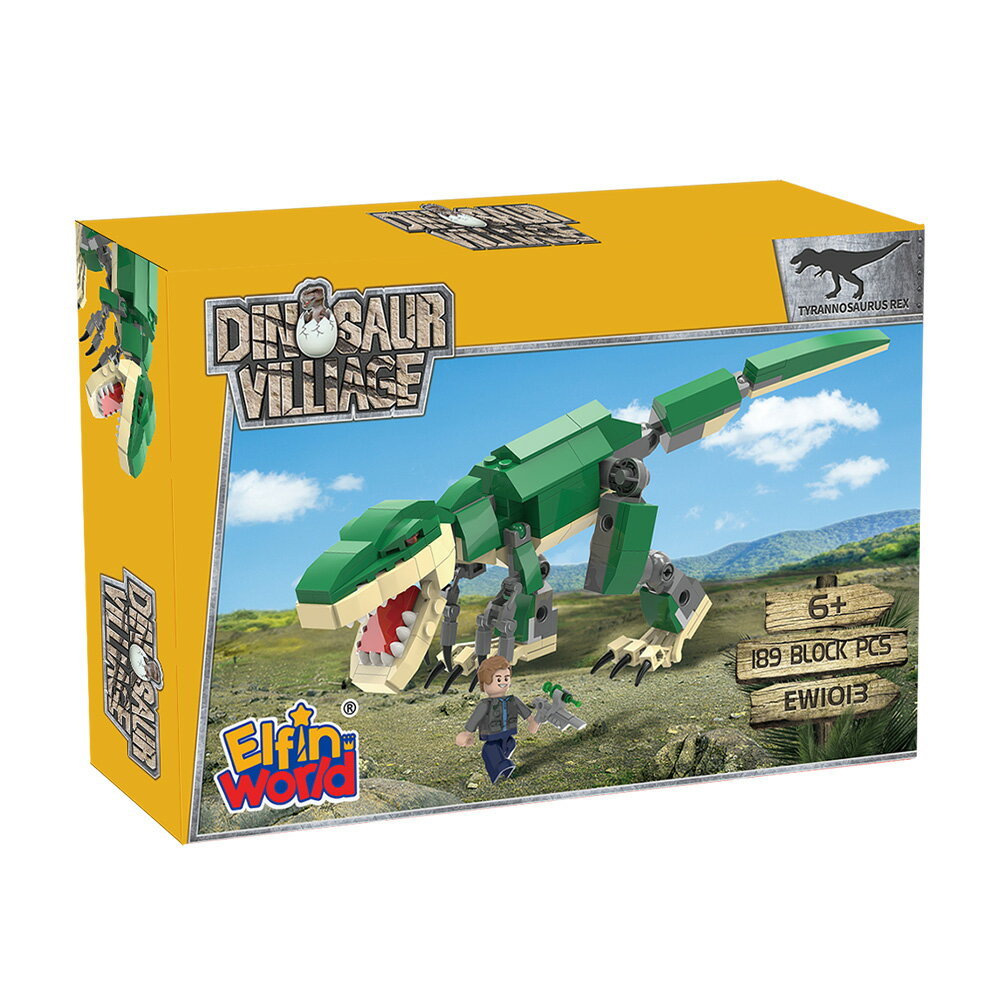 【BanBao邦寶積木楚崴】- EW-1013侏儸紀系列-暴龍 1